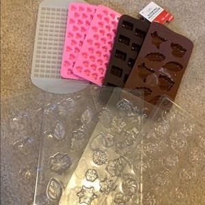 Lot of 9 Wax Molds - SCENTSY WAX SAMPLE MOLDS